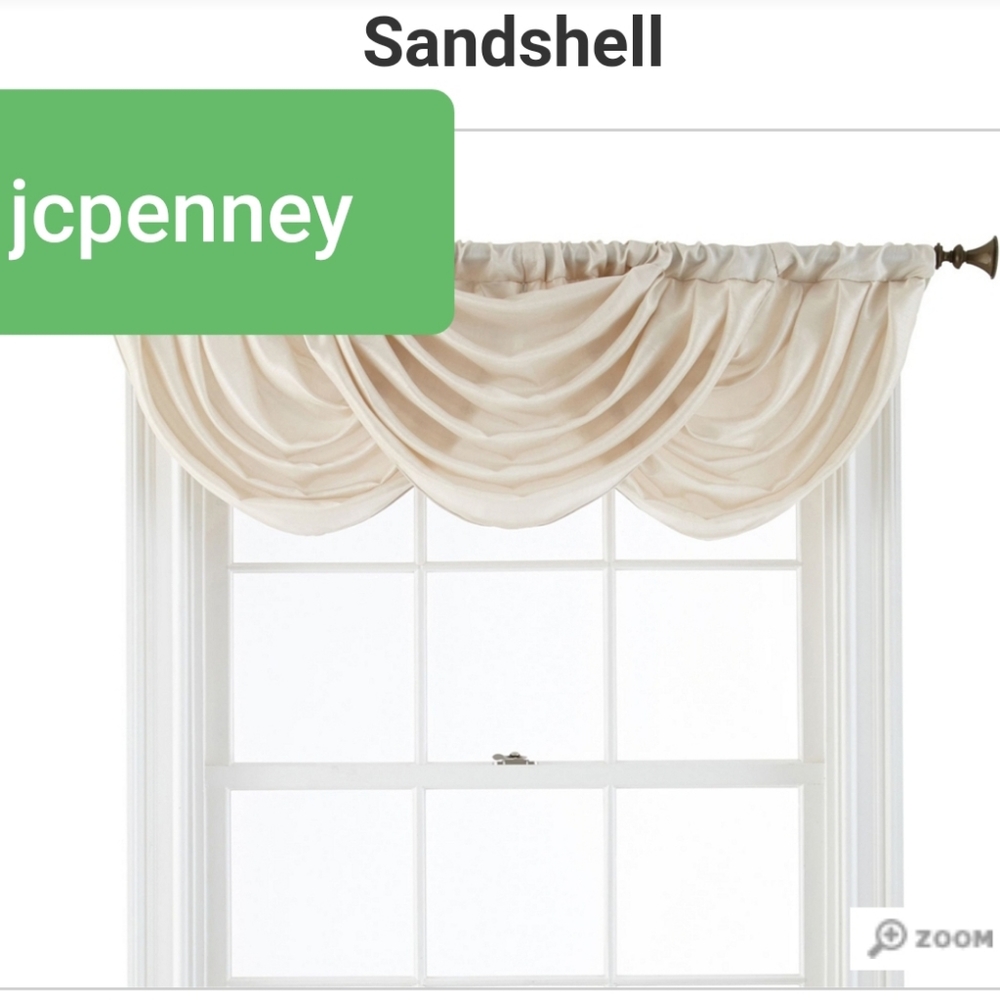 (3) Royal Velvet Waterfall Valances
